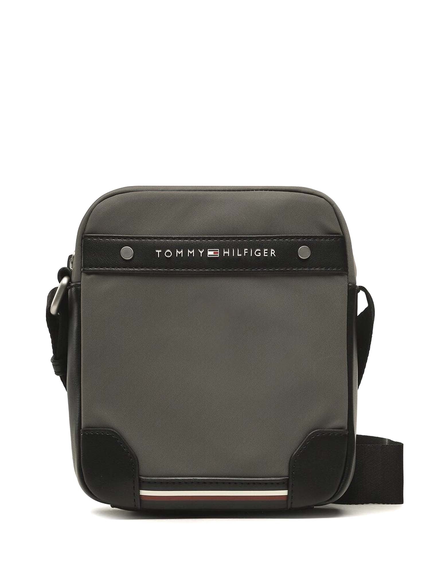 Tracolla Grigio Tommy Hilfiger
