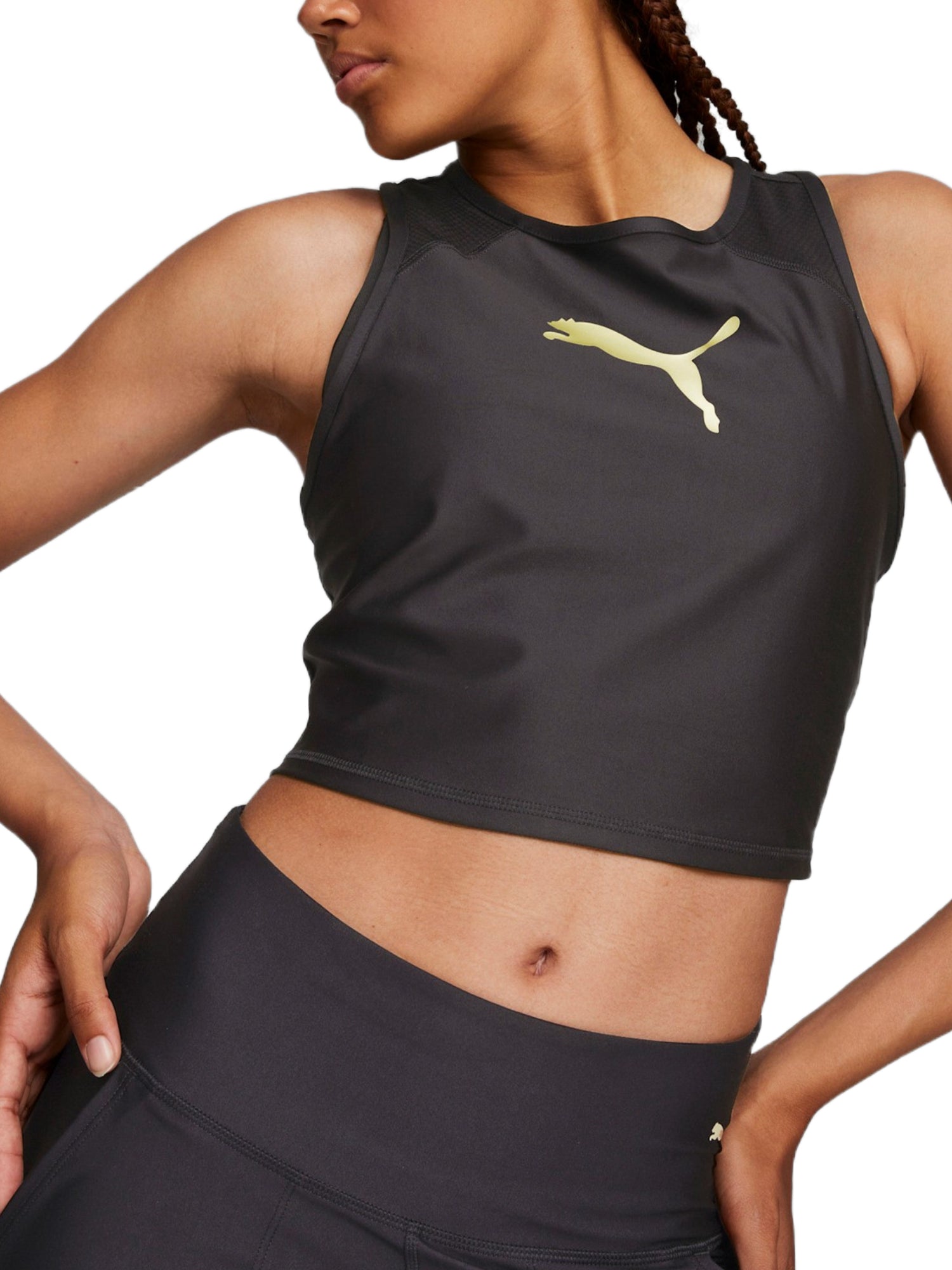 Top e canotte Nero Puma