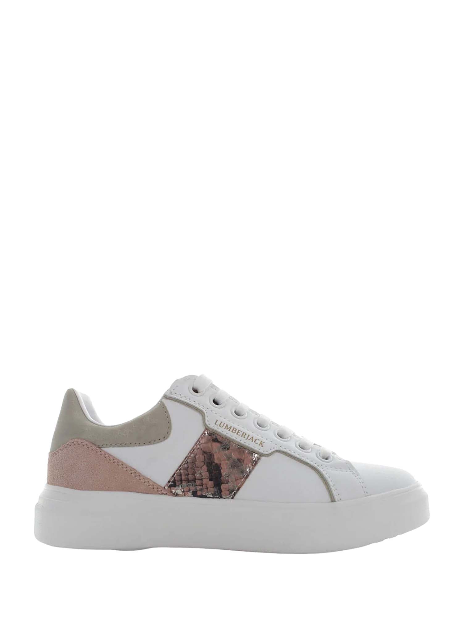 Sneakers Bianco Rosa Lumberjack