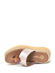 Sandali zeppa Tortora Lumberjack