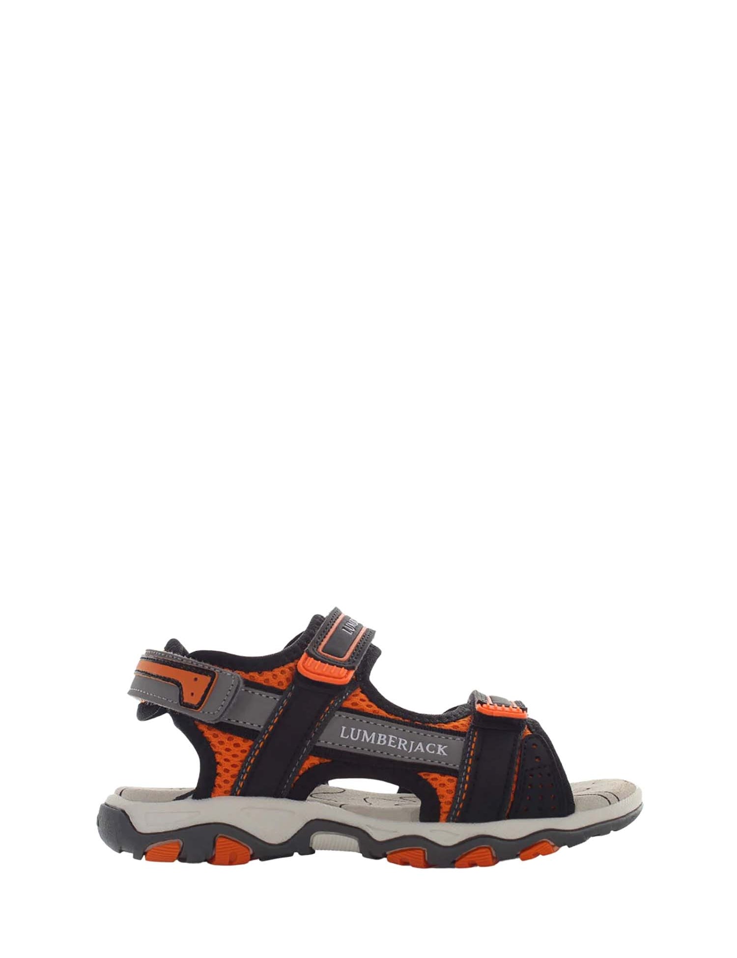 Sandali con strappi Nero Arancione Lumberjack
