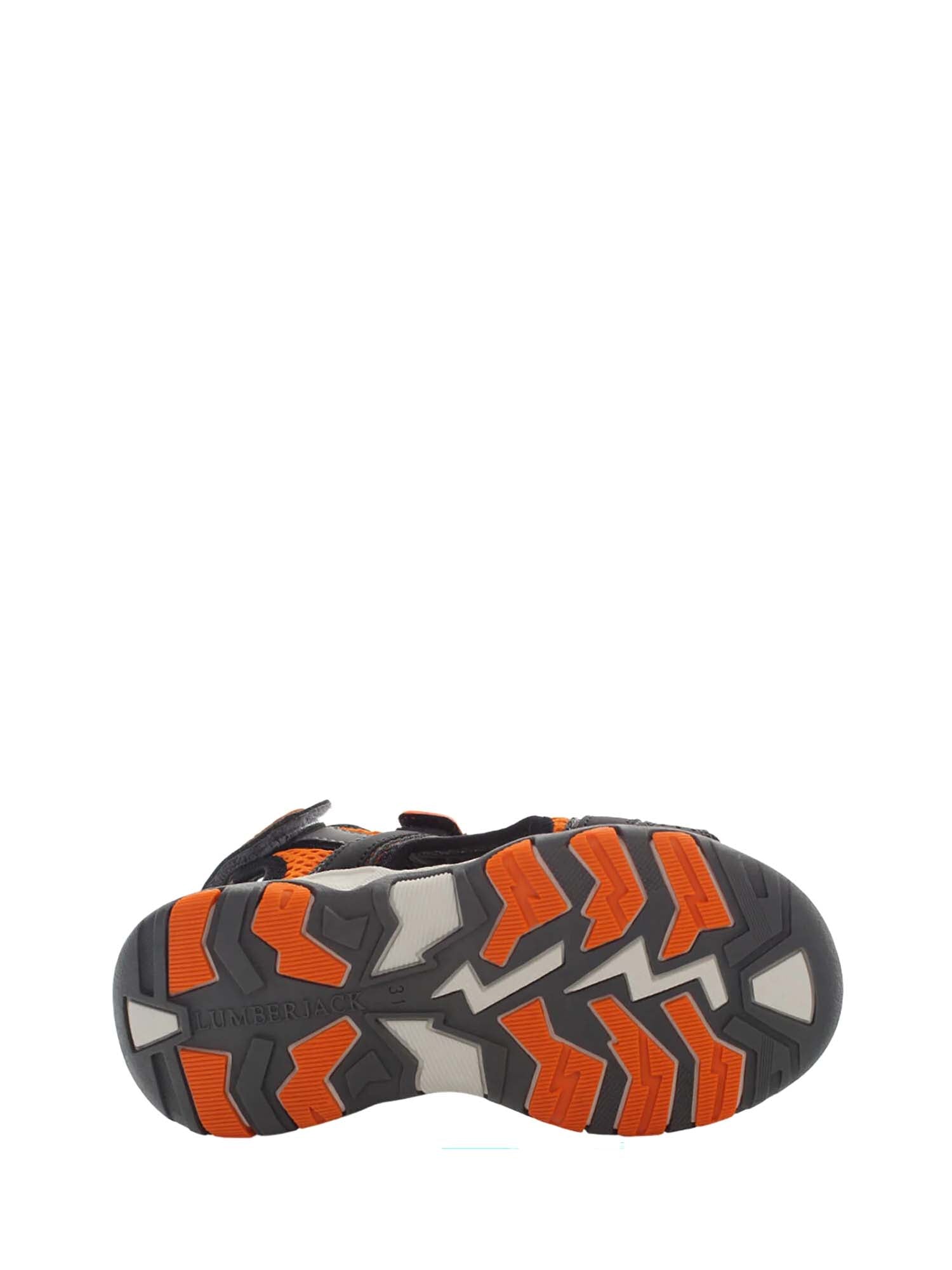 Sandali con strappi Nero Arancione Lumberjack