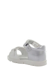 Sandali con strappi Bianco Argento Lumberjack