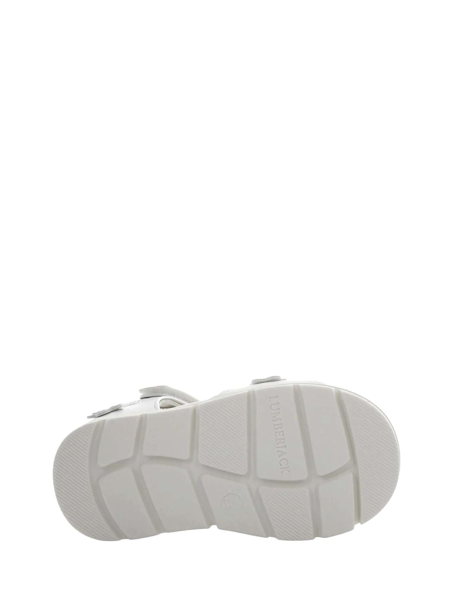 Sandali con strappi Bianco Argento Lumberjack