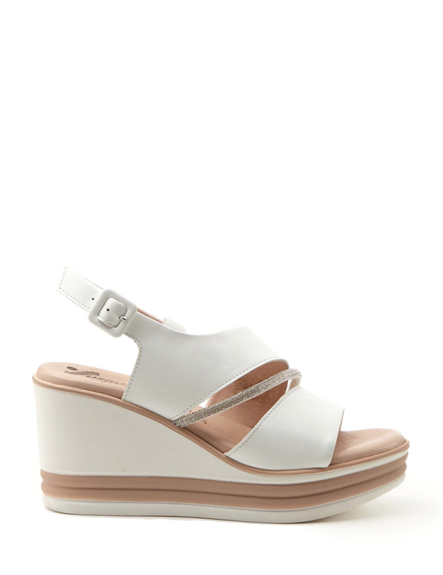 Sandali zeppa Bianco Susimoda