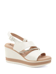 Sandali zeppa Bianco Susimoda