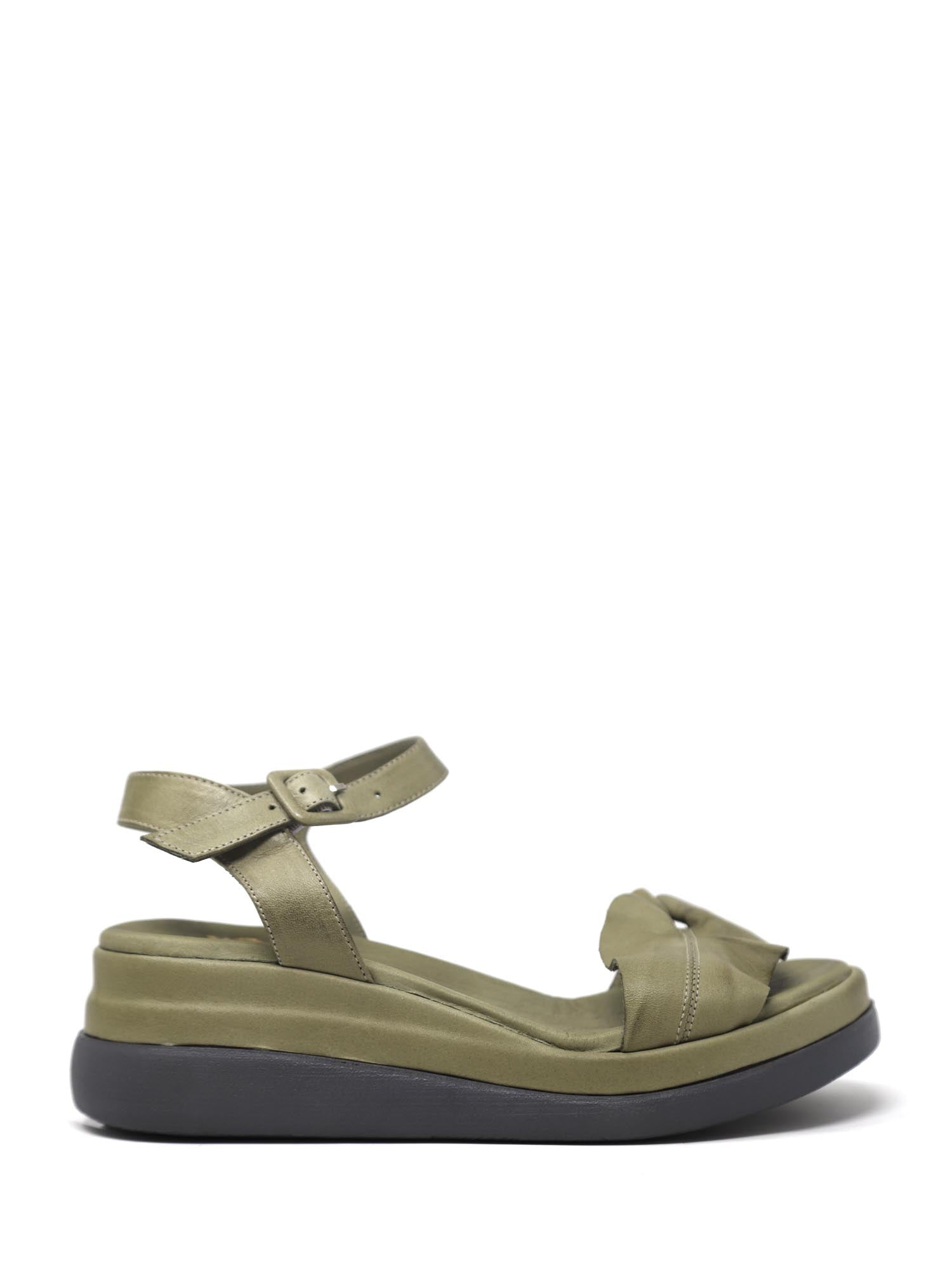 Sandali zeppa Verde Grace Shoes