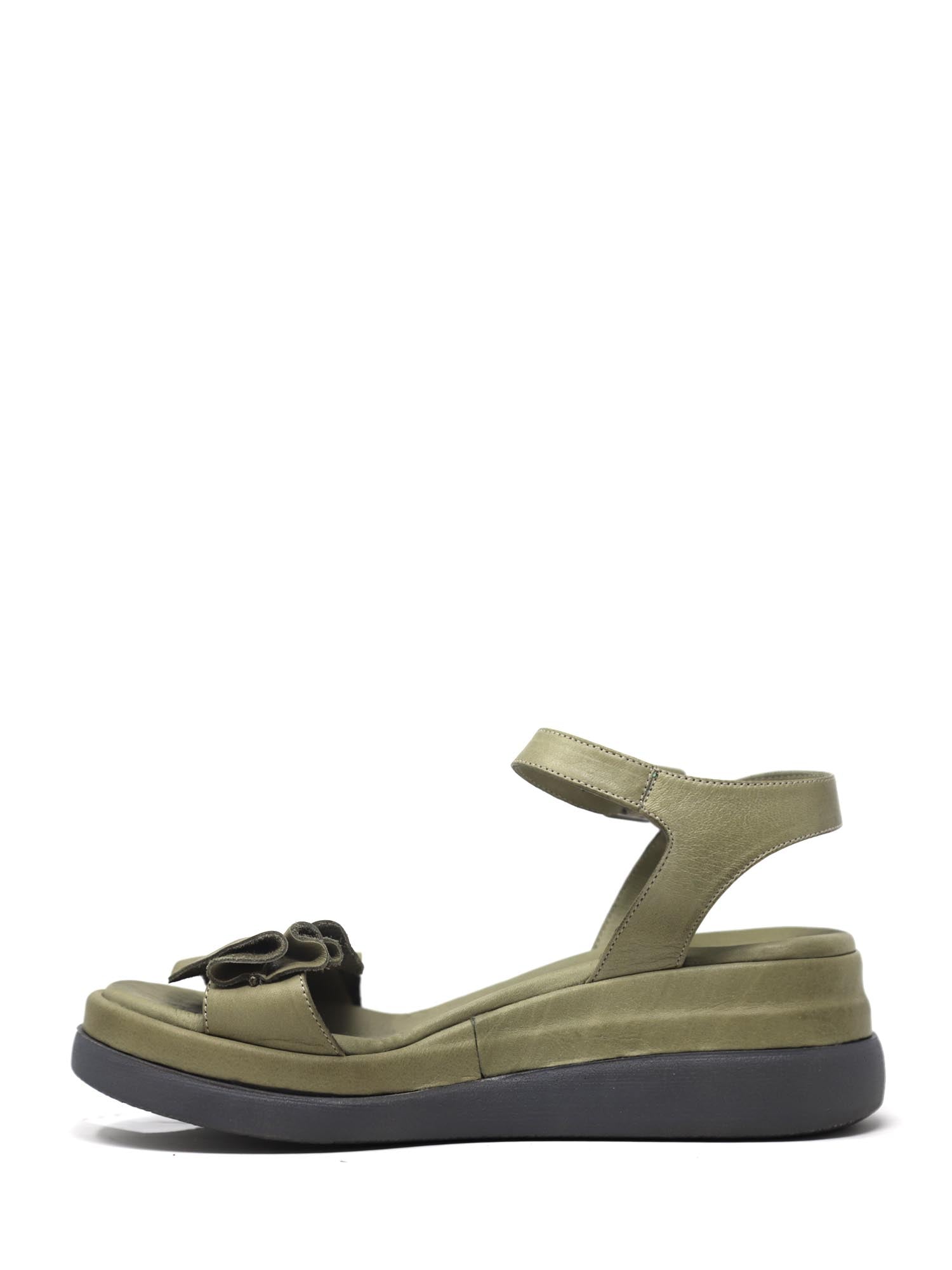 Sandali zeppa Verde Grace Shoes