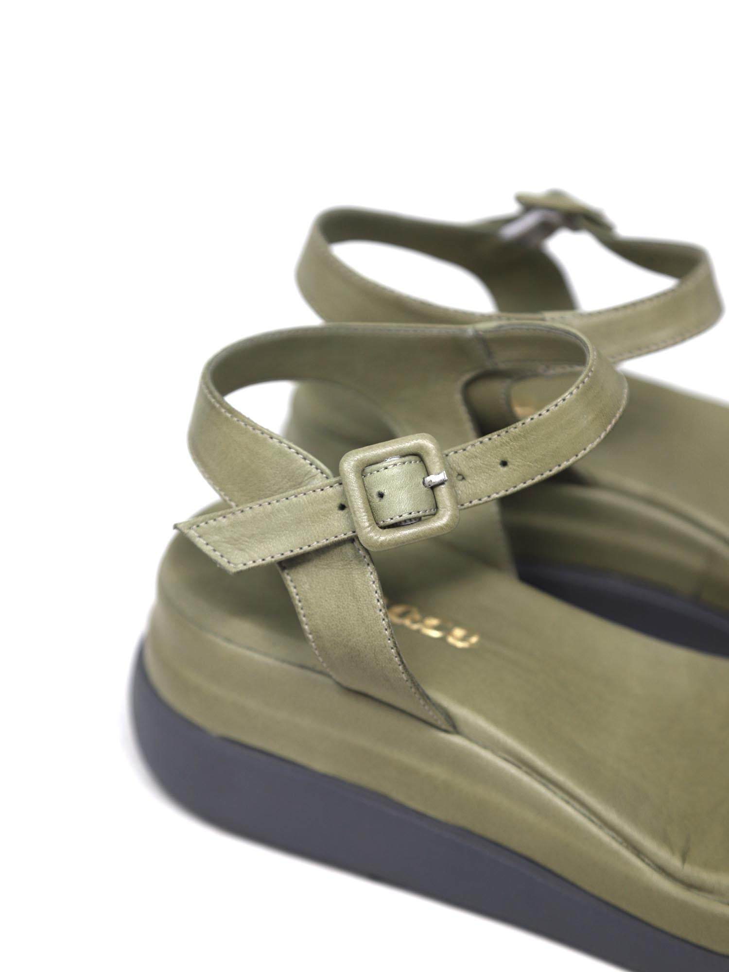 Sandali zeppa Verde Grace Shoes