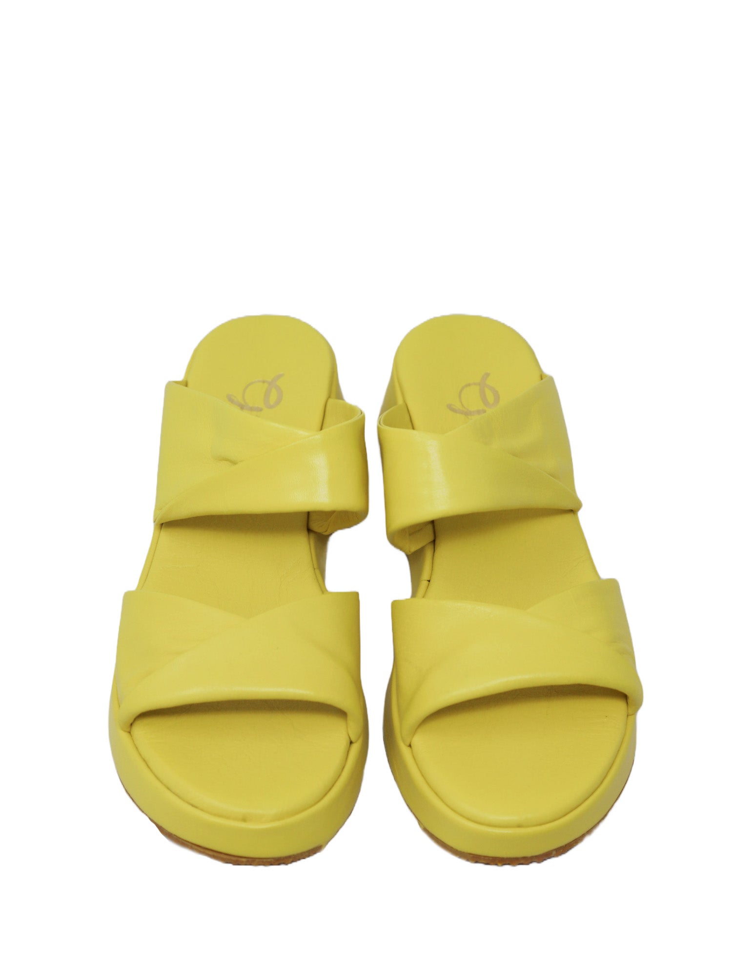 Sandali zeppa Giallo Grace Shoes