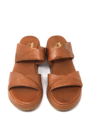 Sandali zeppa Marrone Grace Shoes