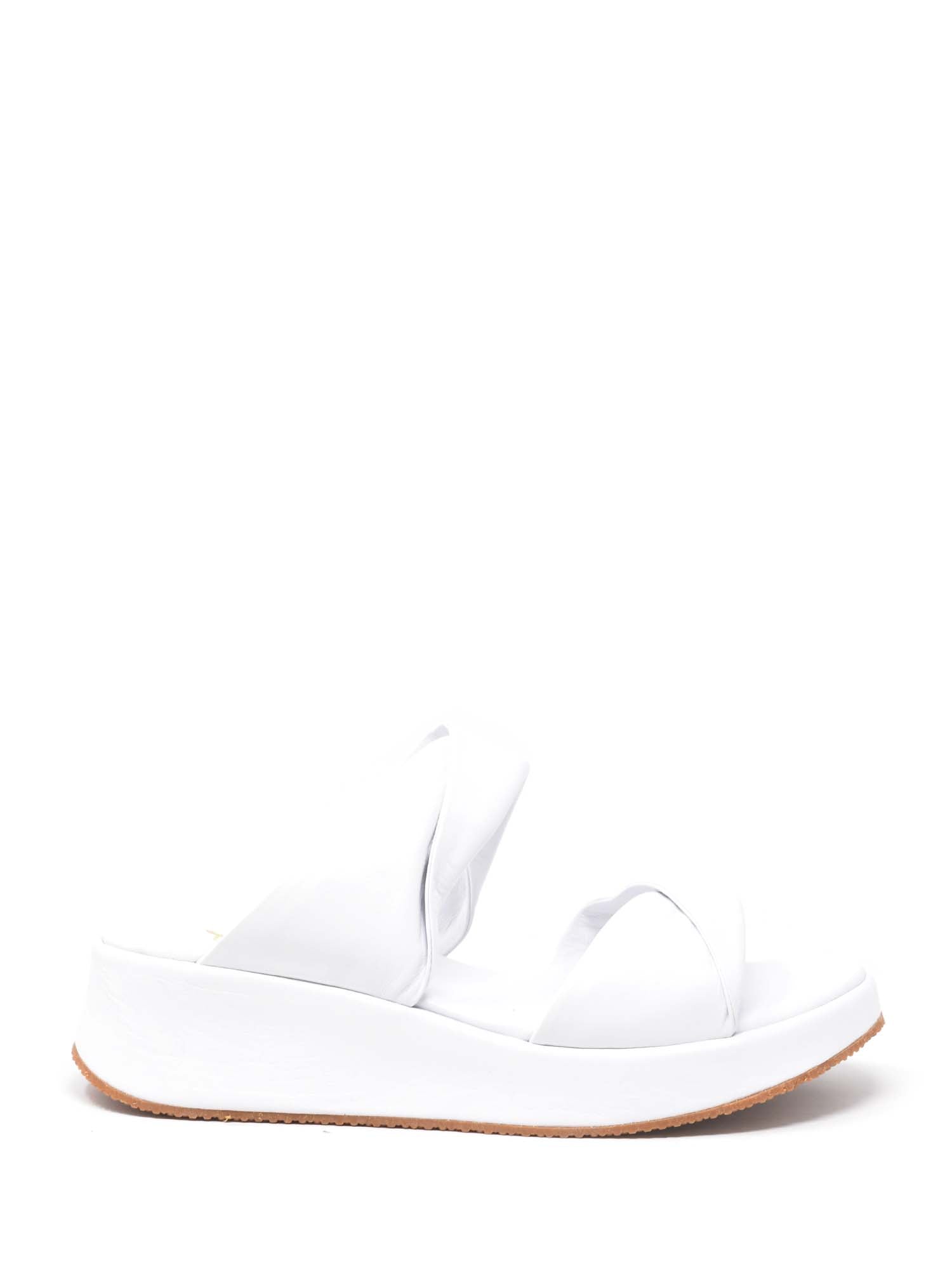Sandali zeppa Bianco Grace Shoes