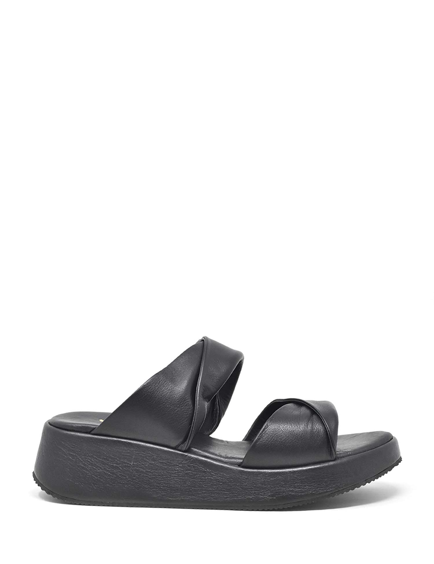 Sandali zeppa Nero Grace Shoes