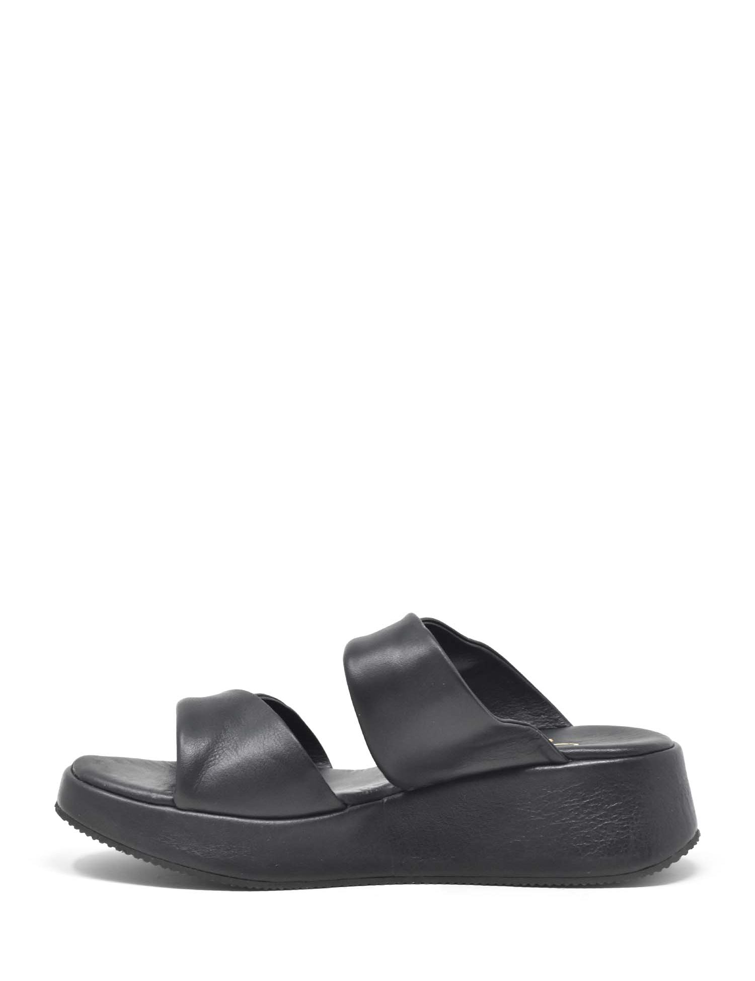 Sandali zeppa Nero Grace Shoes