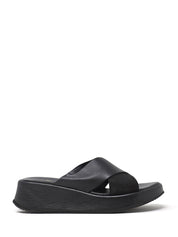 Sandali zeppa Nero Grace Shoes