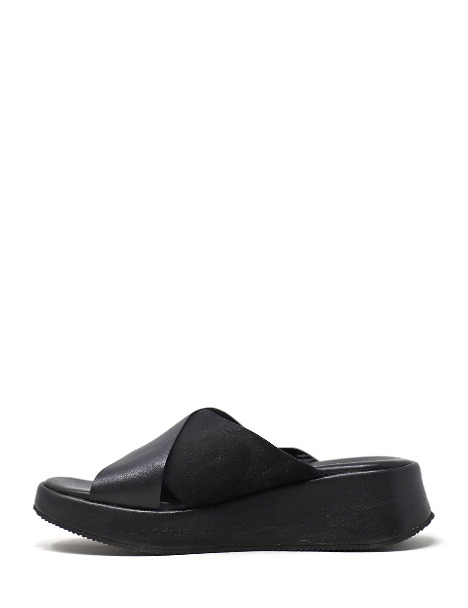 Sandali zeppa Nero Grace Shoes