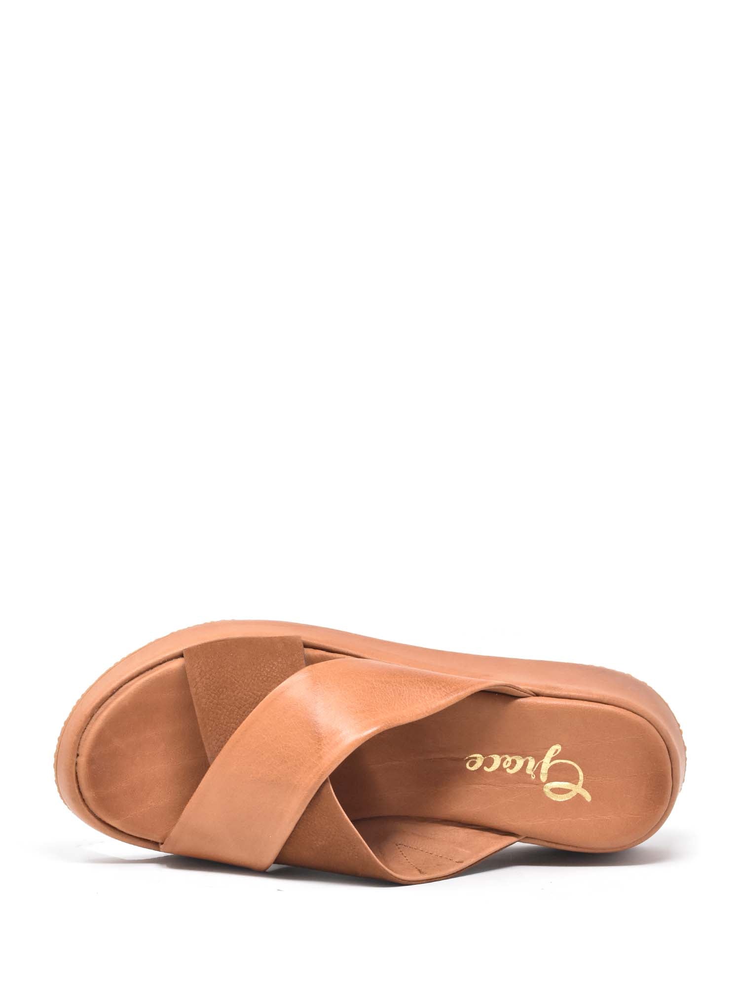 Sandali zeppa Marrone Grace Shoes