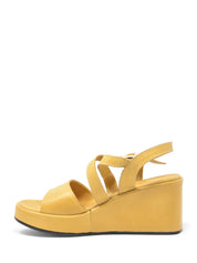 Sandali zeppa Giallo Grace Shoes