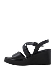 Sandali zeppa Nero Grace Shoes