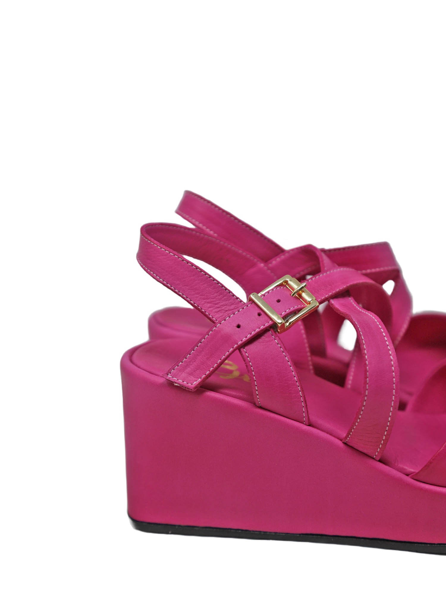 Sandali zeppa Fucsia Grace Shoes