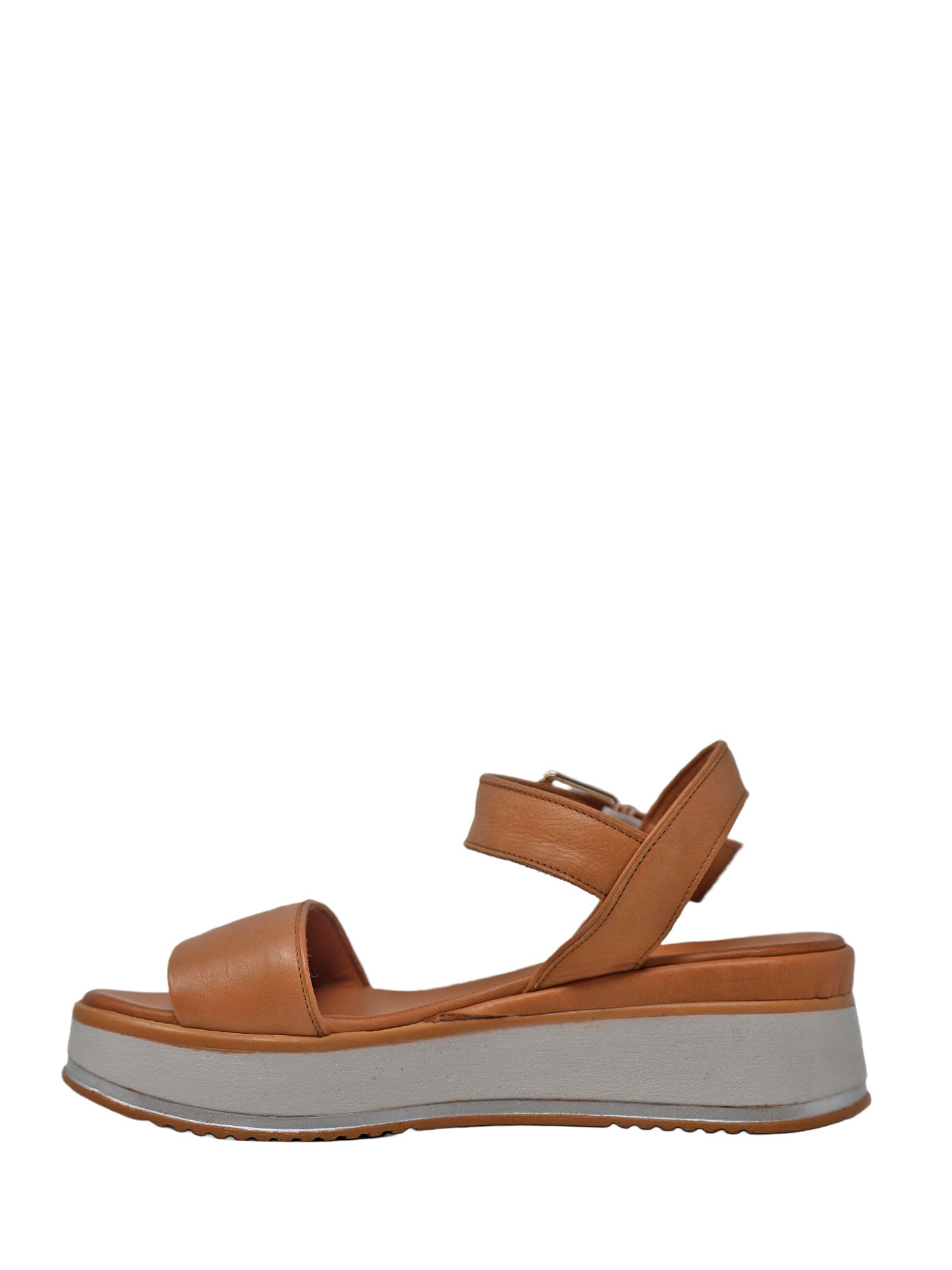 Sandali zeppa Marrone Grace Shoes