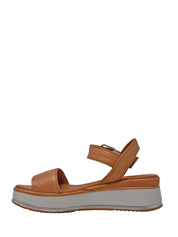 Sandali zeppa Marrone Grace Shoes