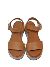 Sandali zeppa Marrone Grace Shoes