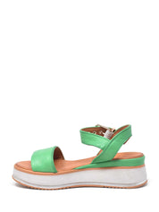 Sandali zeppa Verde Grace Shoes