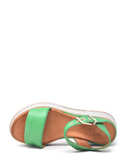 Sandali zeppa Verde Grace Shoes