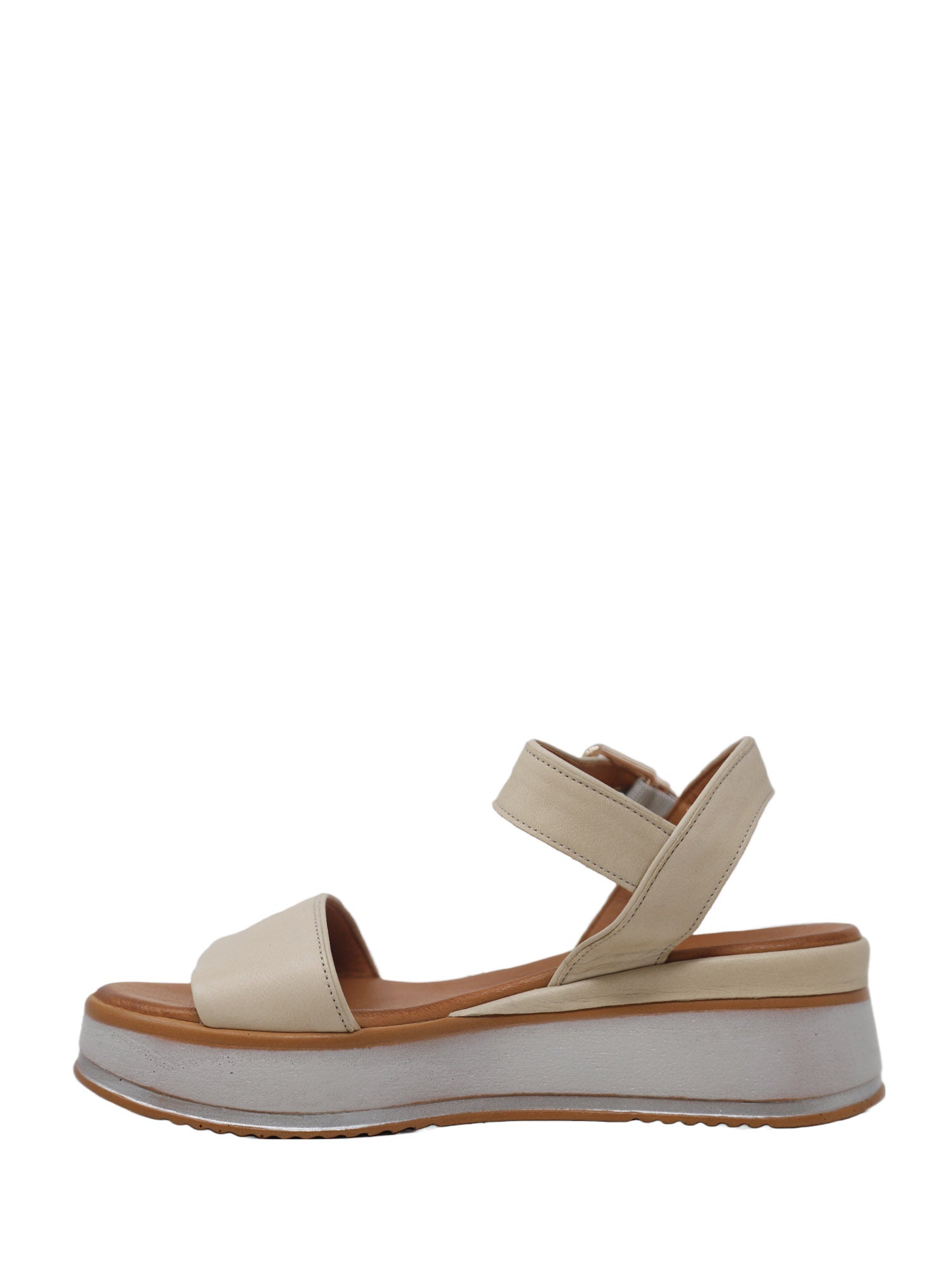 Sandali zeppa Beige Grace Shoes
