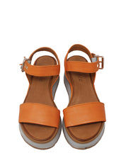 Sandali zeppa Arancio Grace Shoes