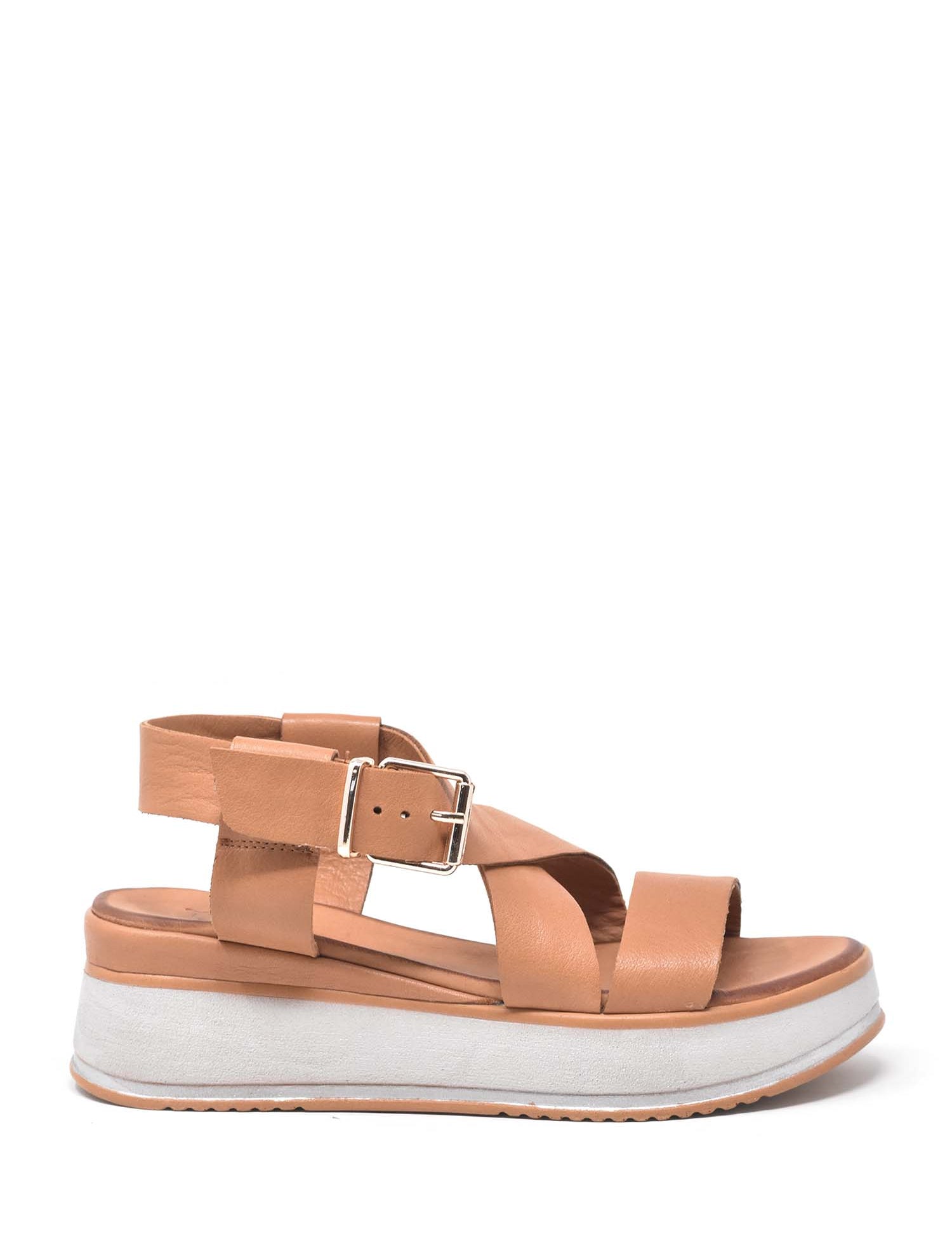 Sandali zeppa Marrone Grace Shoes