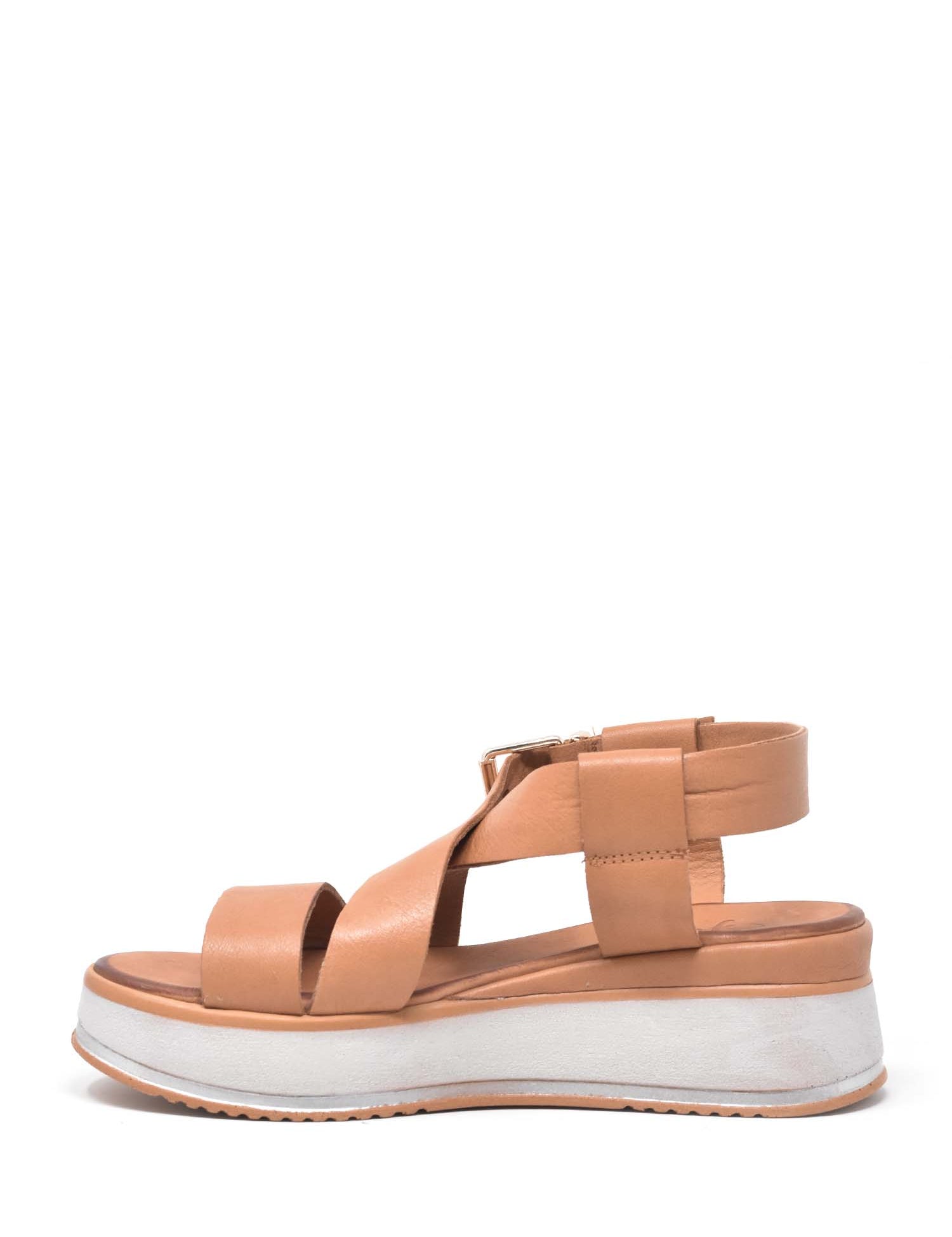 Sandali zeppa Marrone Grace Shoes