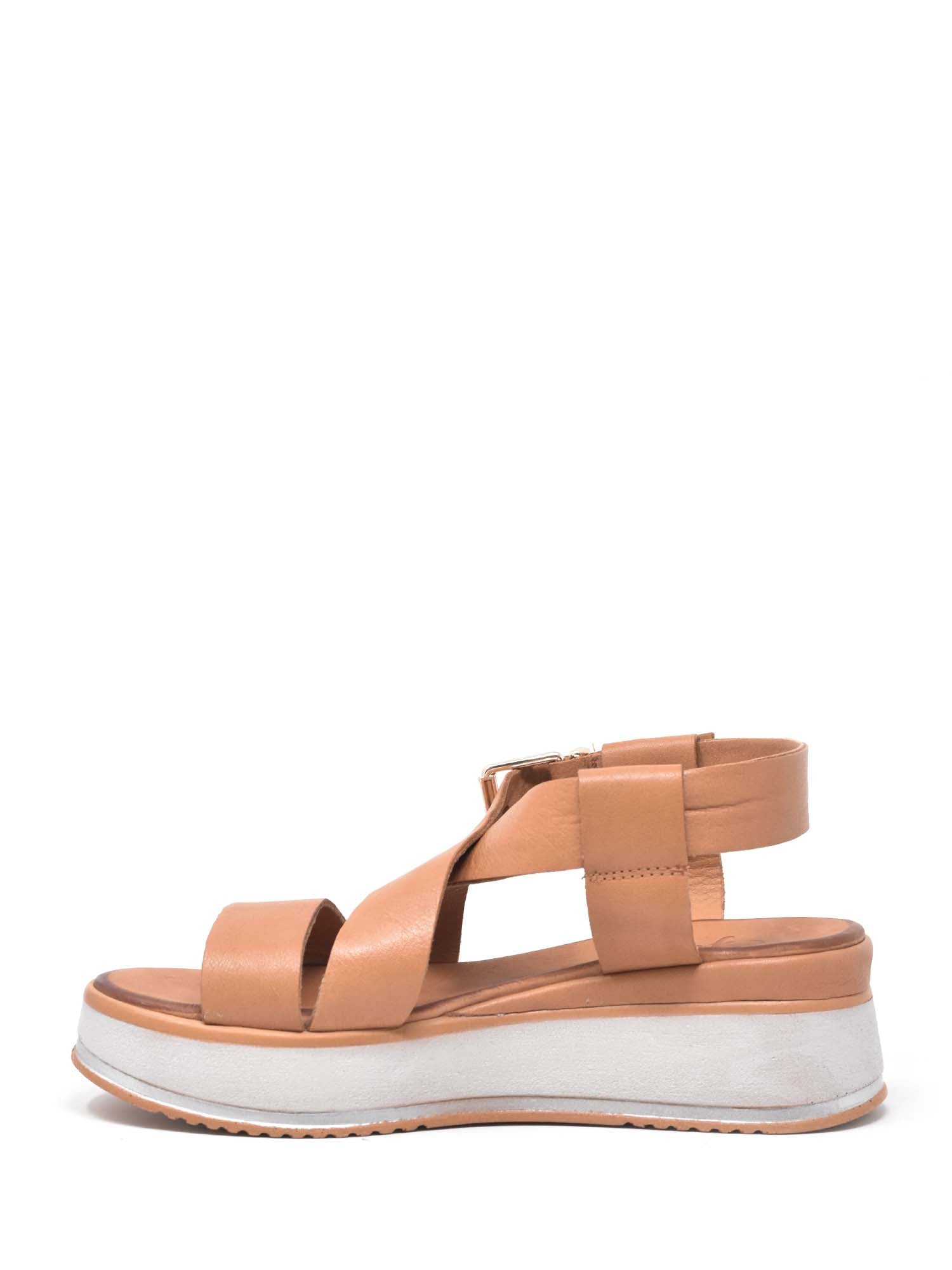 Sandali zeppa Marrone Grace Shoes