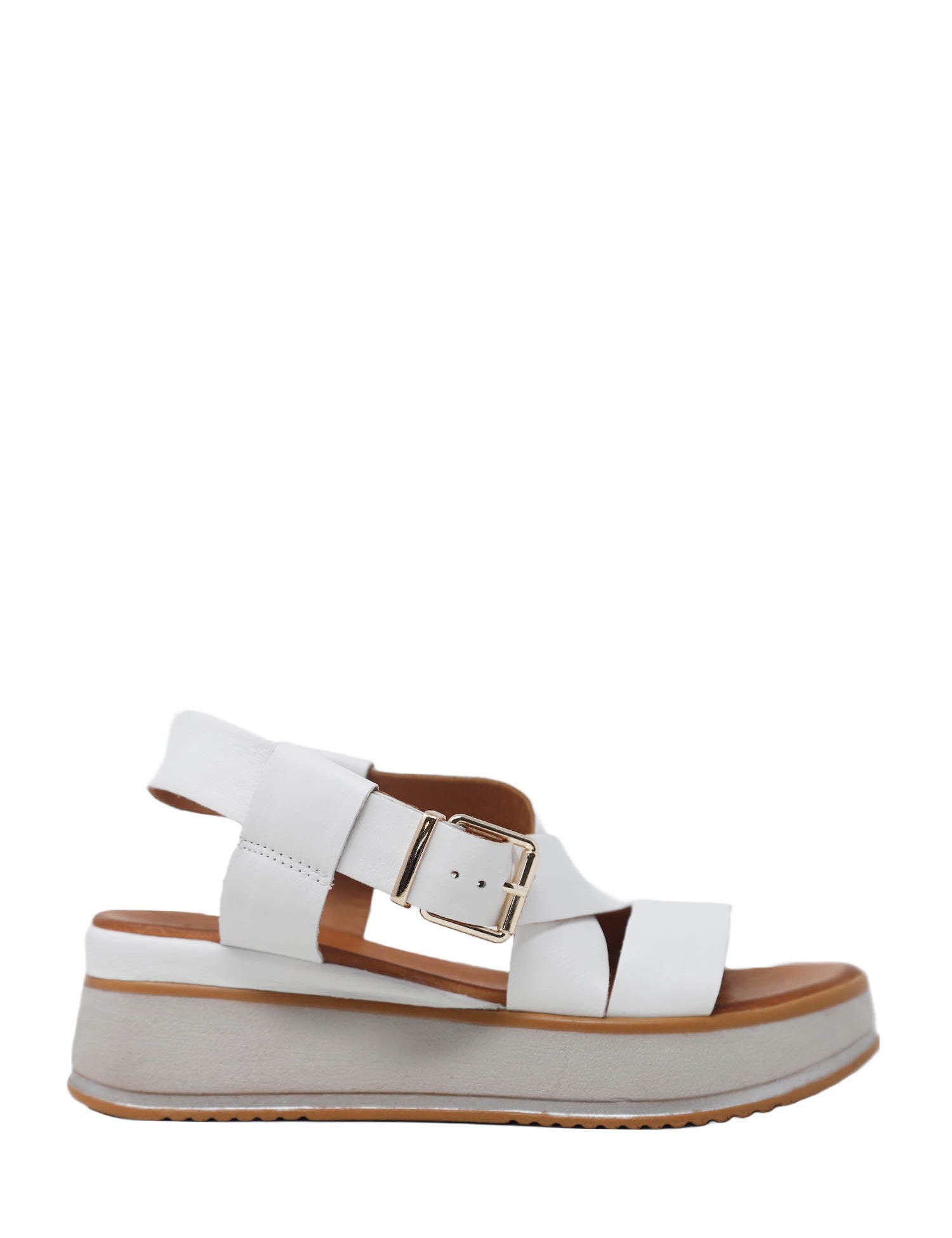 Sandali zeppa Bianco Grace Shoes