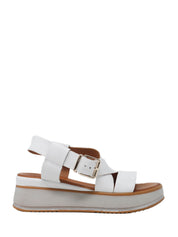 Sandali zeppa Bianco Grace Shoes