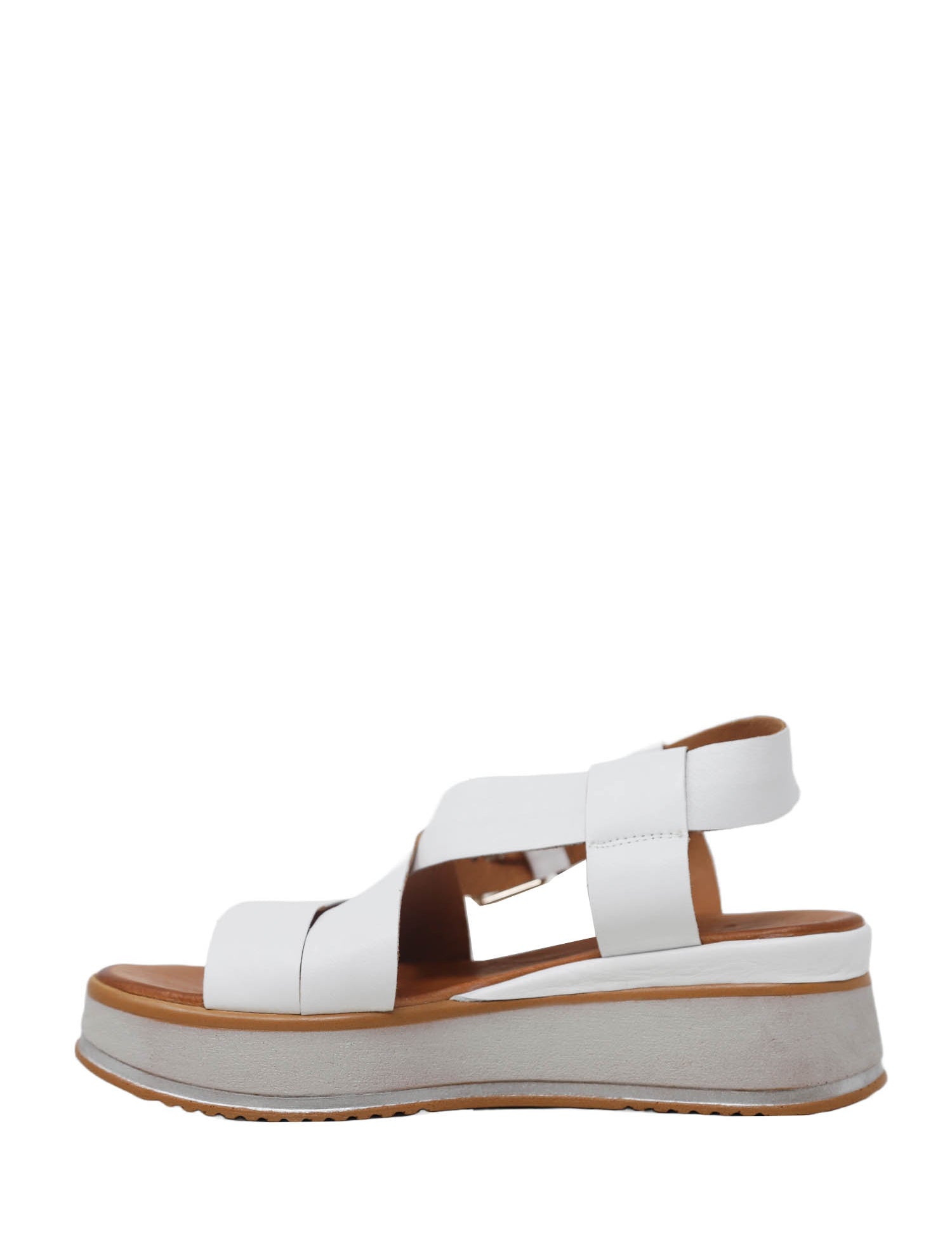 Sandali zeppa Bianco Grace Shoes
