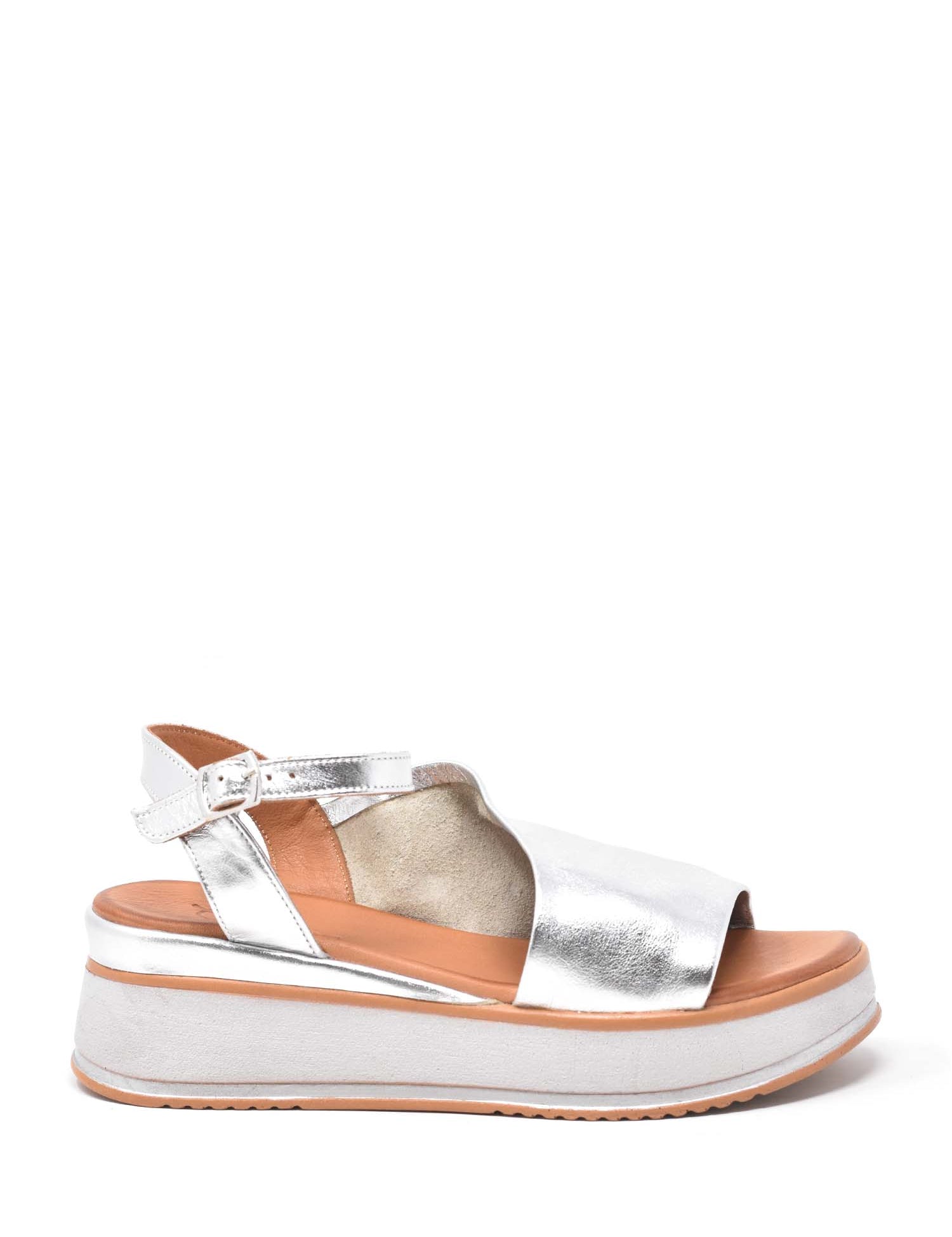 Sandali zeppa Argento Grace Shoes