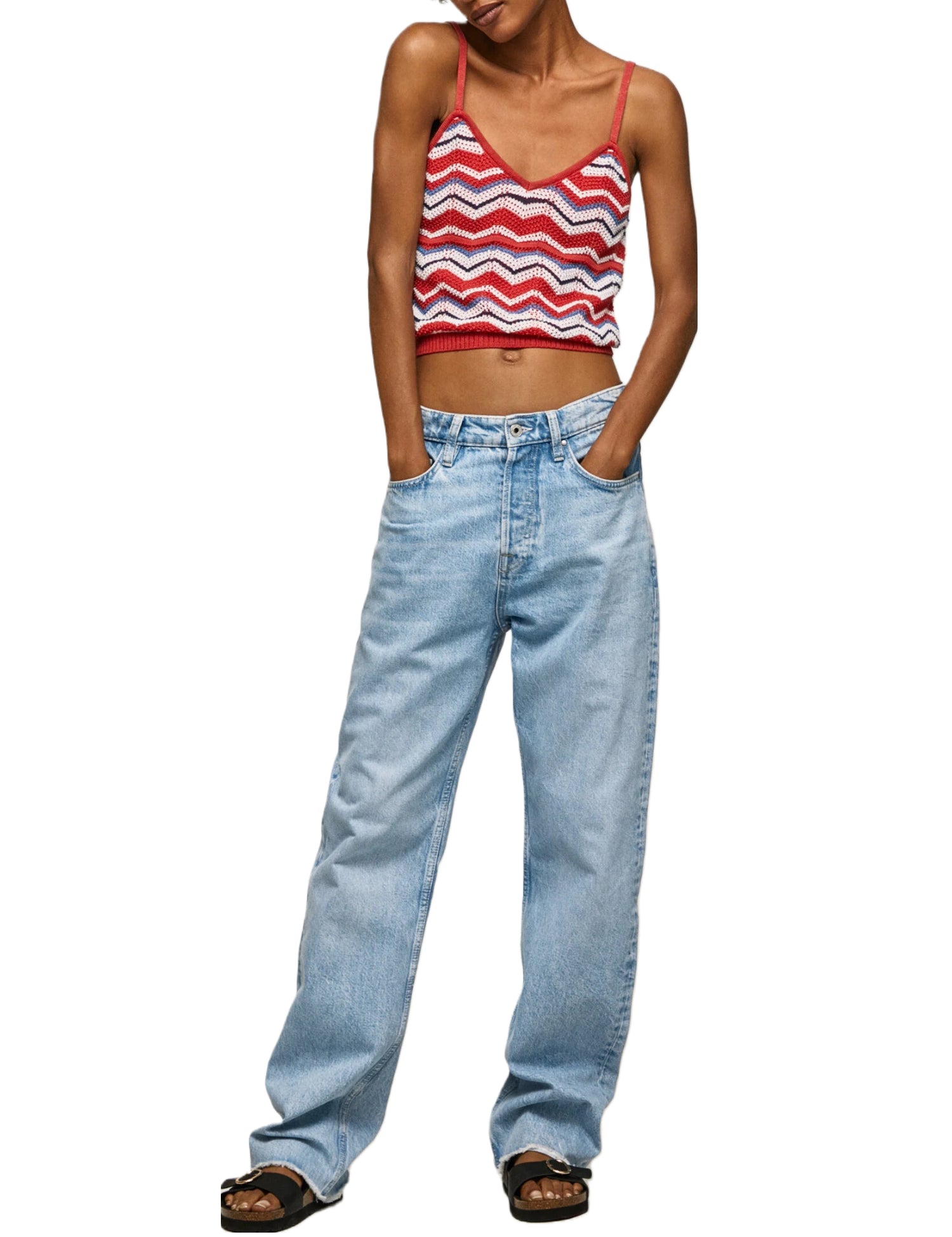 Top e canotte Rosso Pepe Jeans