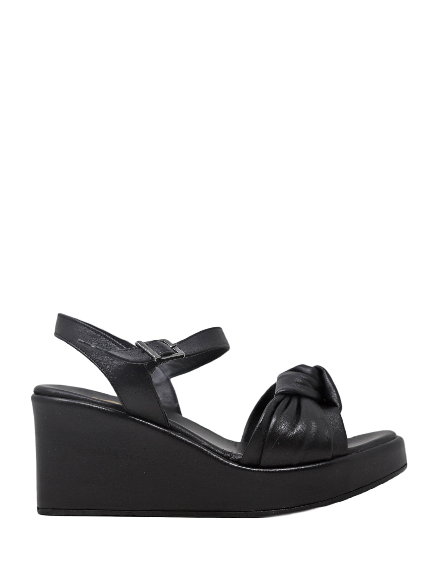 Sandali zeppa Nero Grace Shoes
