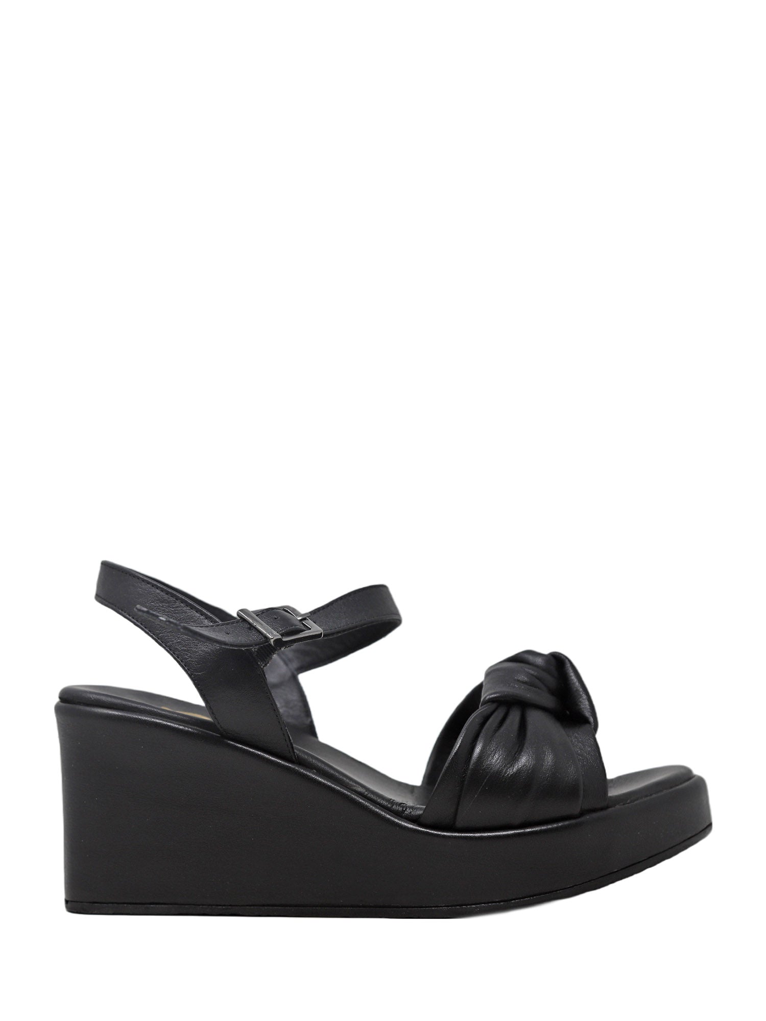 Sandali zeppa Nero Grace Shoes