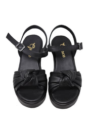 Sandali zeppa Nero Grace Shoes