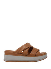 Sandali zeppa Marrone Grace Shoes