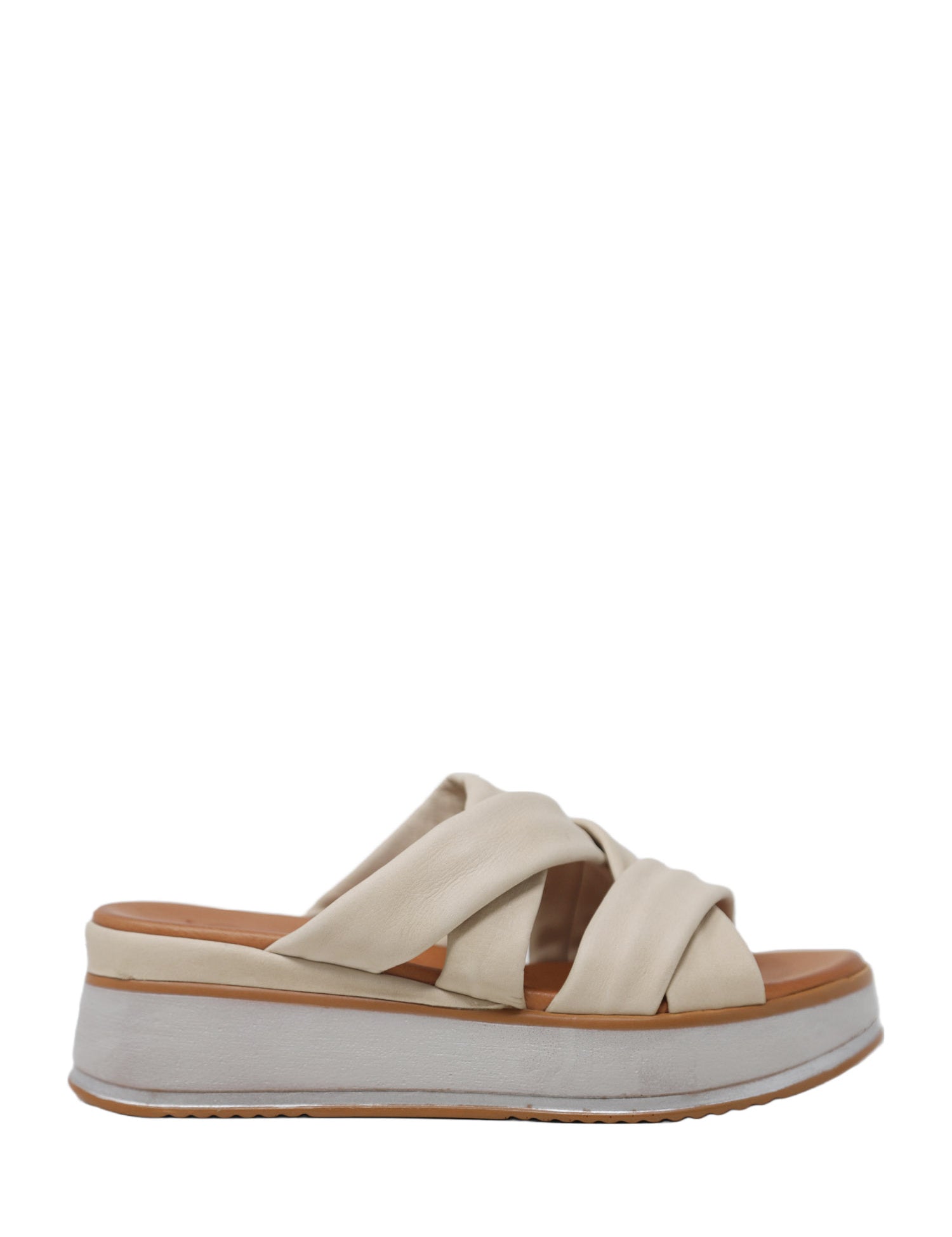 Sandali zeppa Beige Grace Shoes