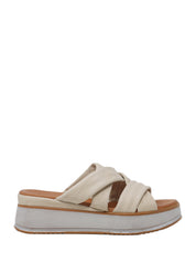 Sandali zeppa Beige Grace Shoes