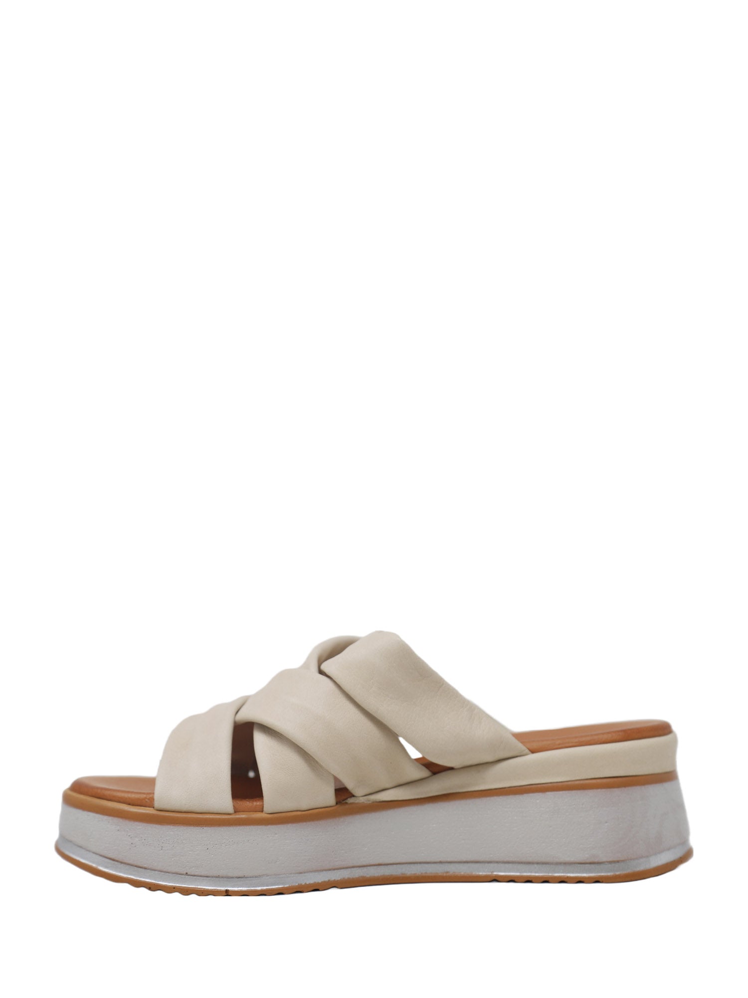 Sandali zeppa Beige Grace Shoes