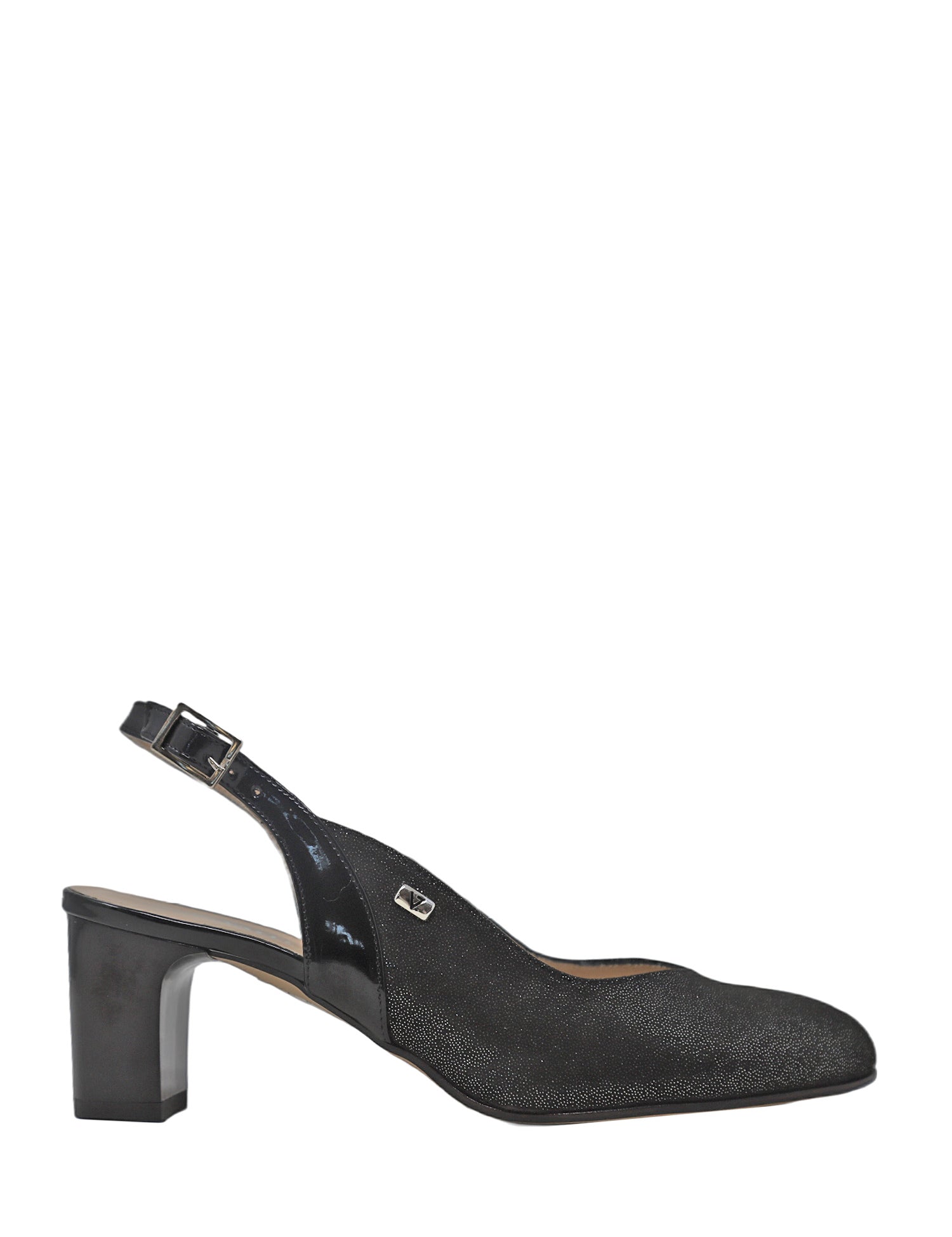 Sandali tacco Nero Valleverde