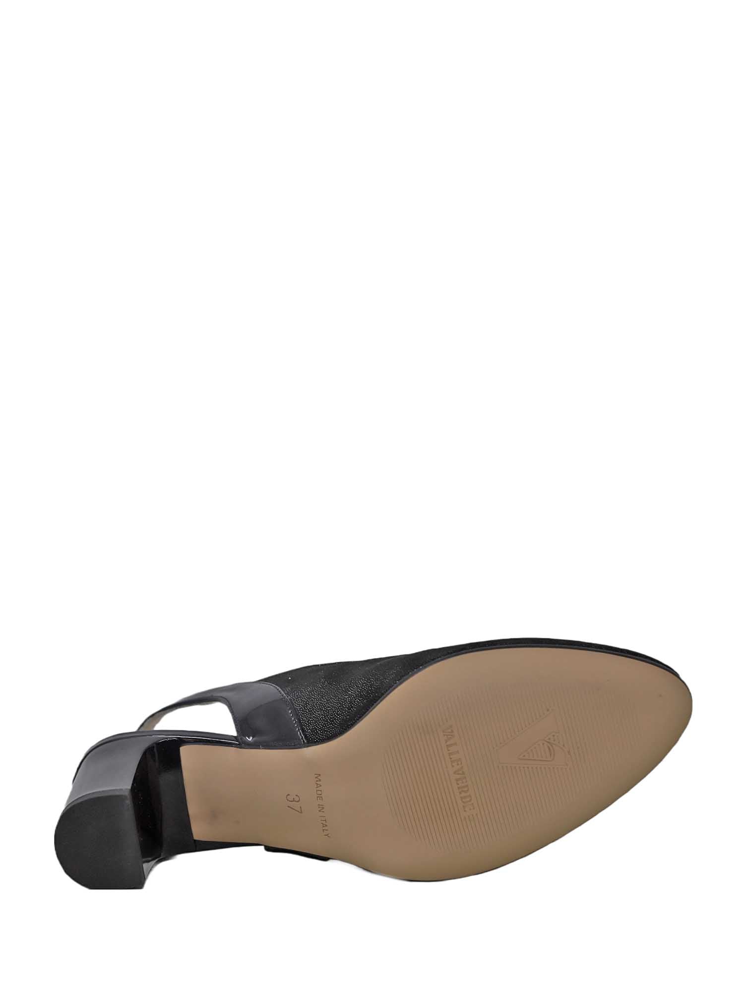 Sandali tacco Nero Valleverde