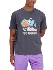 T-shirt Grigio New Balance