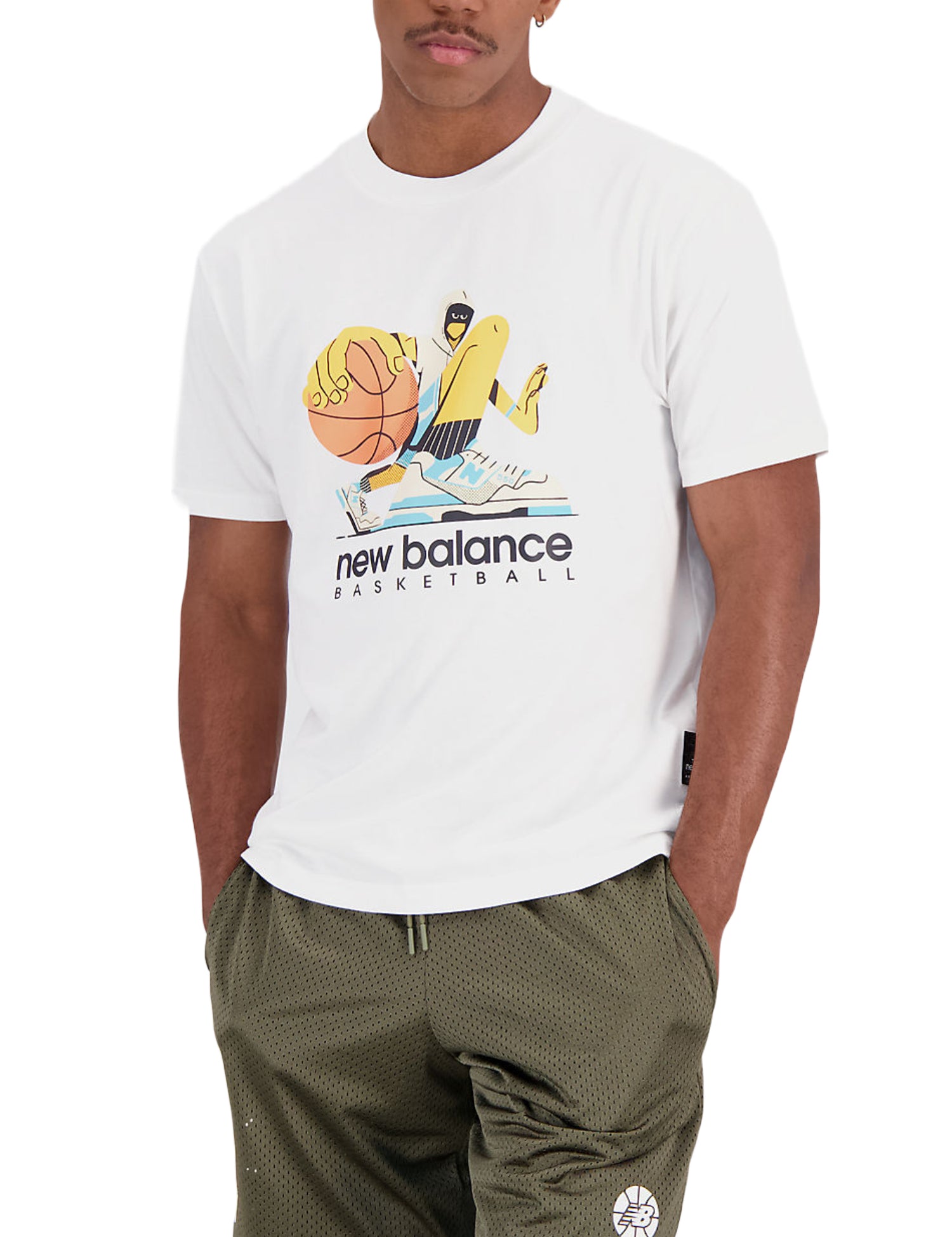 T-shirt Bianco New Balance